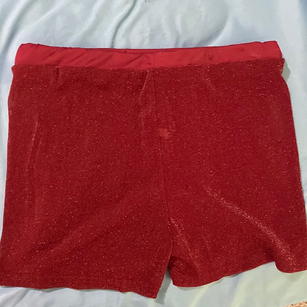 Mesh sparkly shorts